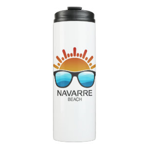 Navarre Beach Florida Sonnenbrille Thermosbecher