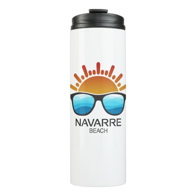 Navarre Beach Florida Sonnenbrille Thermosbecher (Vorderseite)