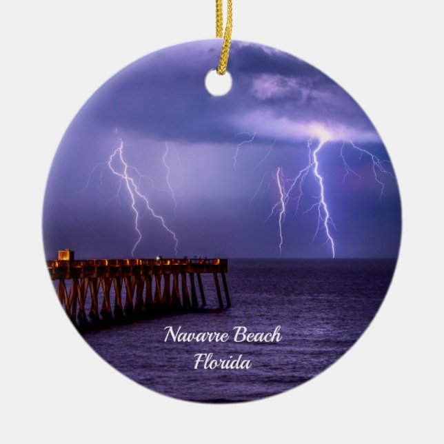 Navarre Florida Blitze Storm Ornament (Vorne)