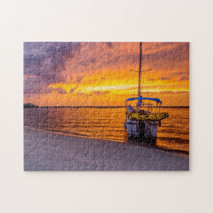 Navarre Florida Fire Sunset Puzzle