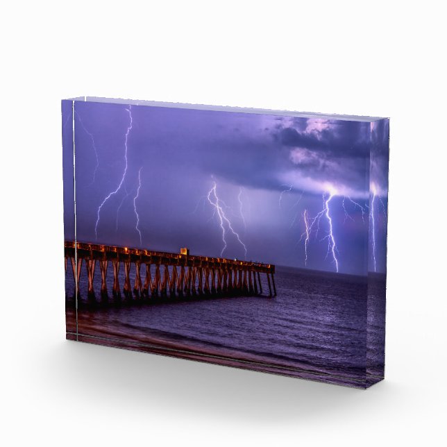 Navarre Florida Lightning Storm Fotoblock (Rechts)