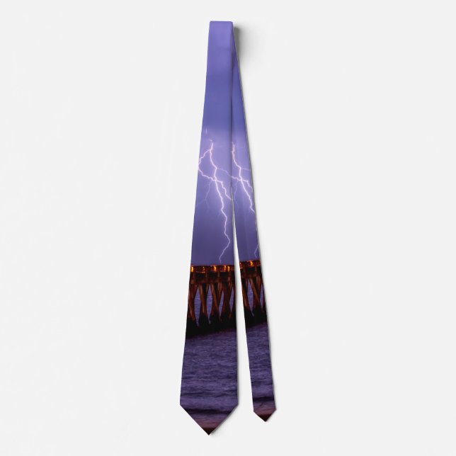 Navarre Florida Lightning Storm Neck Tie Krawatte (Vorderseite)