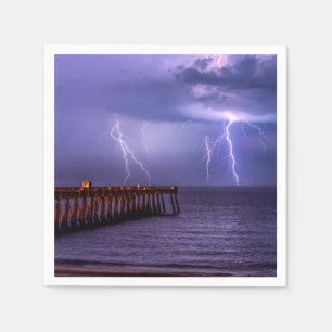 Navarre Florida Lightning Storm Serviette