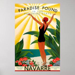 Navarre Florida Santa Rosa County Reiseplakat Poster