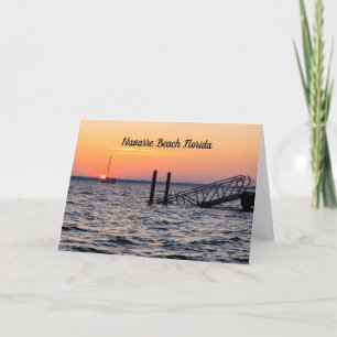 Navarre Florida Santa Rosa Sunrise Grußkarte Karte