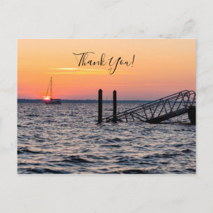 Navarre Florida Santa Rose Sunrise Vielen Dank Postkarte