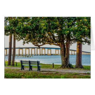 Navarre Park Bench and Bridge Grußkarte
