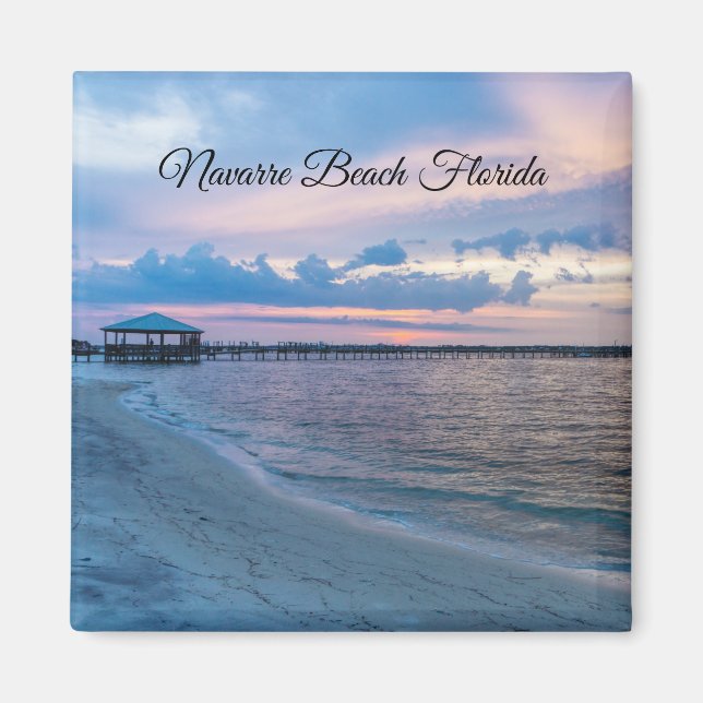 Navarre Santa Rosa Sunset Square Magnet (Vorne)