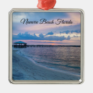 Navarre Santa Rosa Sunset Square Ornament Aus Metall