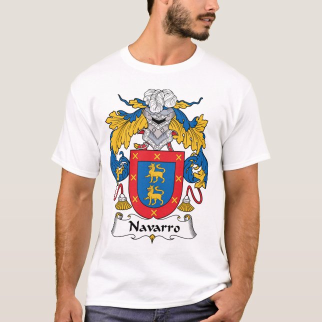 Navarro Familienwappen T-Shirt (Vorderseite)
