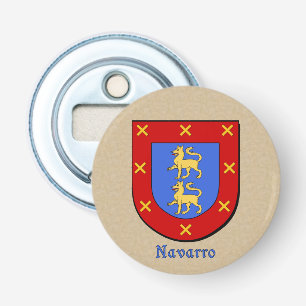 Navarro Heraldic Arms on Parchment Flaschenöffner