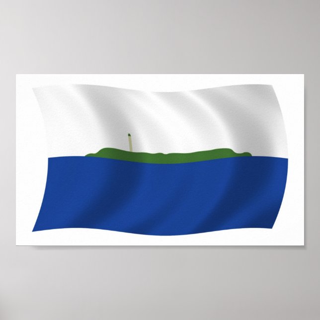 Navassa Island Flag Poster Print (Vorne)