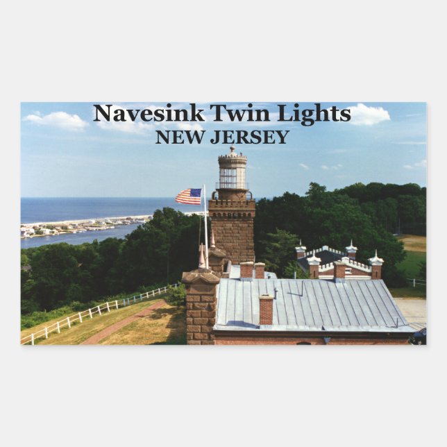 Navesink Twin Lights, New Jersey Stickers (Vorderseite)