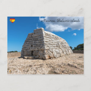 Naveta des Tudons, prähistorisches Grab - Menorca Postkarte