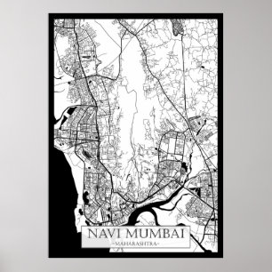 Navi Mumbai Maharashtra Karte Poster