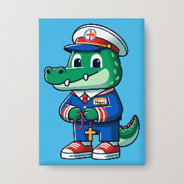 NAVI the Gator pin Button