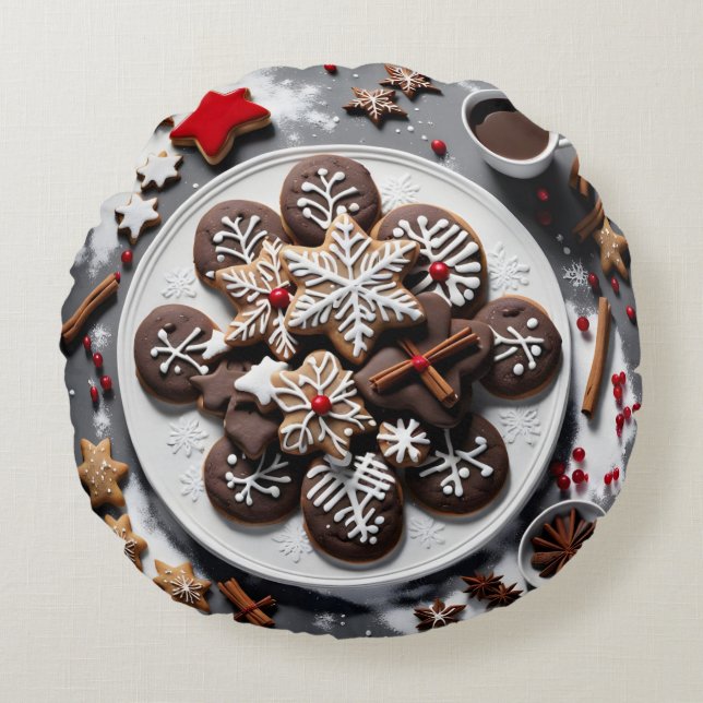 Navidad 1 - 001 rundes kissen (Vorderseite)