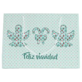 Navidad Angel Cutout Große Geschenktüte