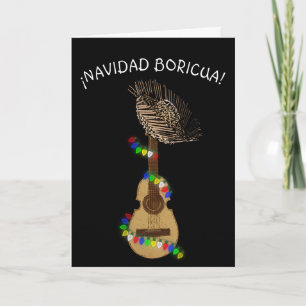 Navidad Boricua Cuatro Puertorriqueno Dankeskarte