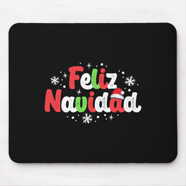 Navidad Matching Familie Spanisch Weihnachten Mexi Mousepad (Vorne)
