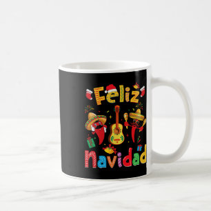 Navidad Mexican Fiesta Hot Pepper Guitar Xmas Teil Kaffeetasse