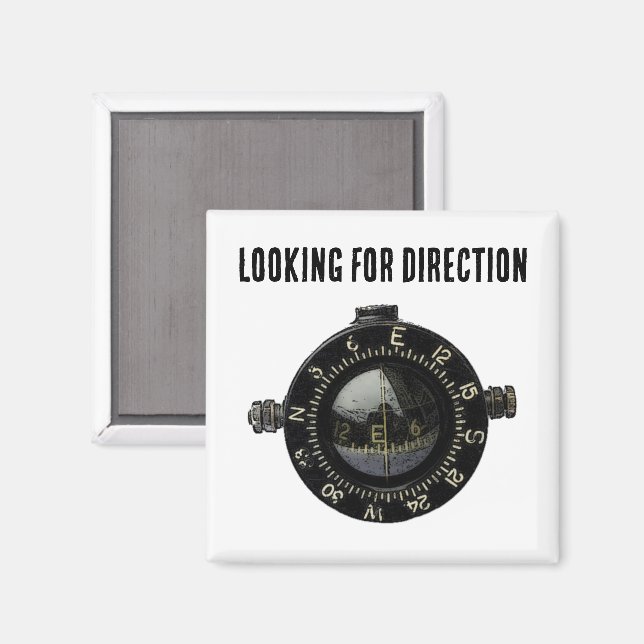 Navigation Adventure im militärischen Kompass Magnet (Vorderseite/Rückseite)
