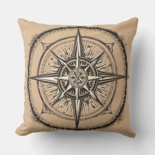 "Navigationsarm: kompassdrucktes Kissen" Kissen