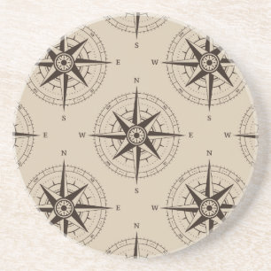Navigationskompassmuster Untersetzer