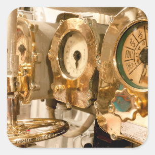 Navigationsmessgeräte und Instrumente auf Quadratischer Aufkleber