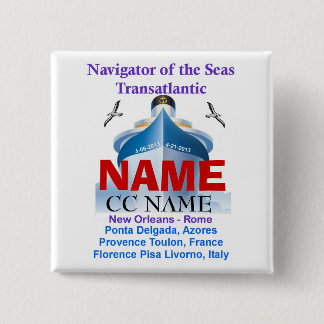 NAVIGATOR DES SEENamensschild-KNOPFES Button