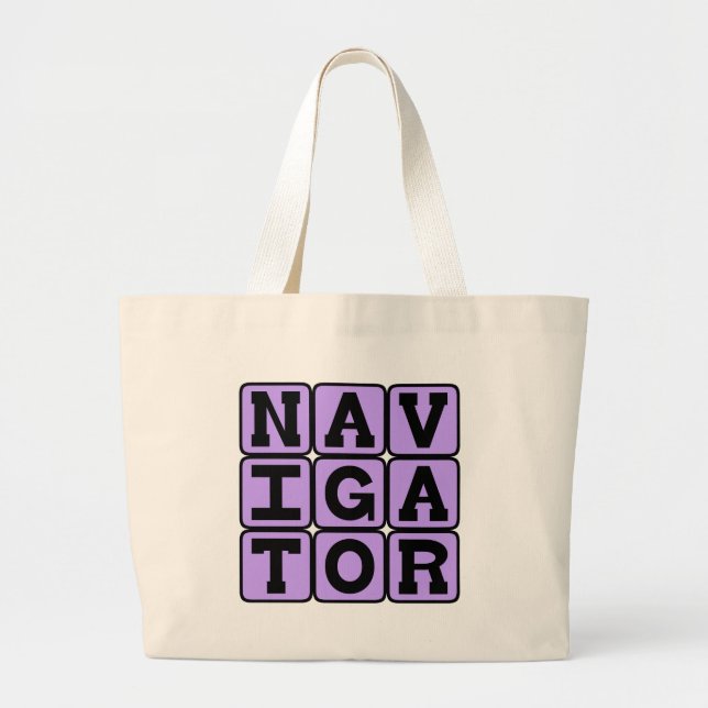 Navigator, Kartenmeister Jumbo Stoffbeutel (Vorne)