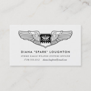 Navigator Wings Beruflich Aviator Business Card Visitenkarte