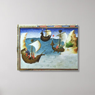 Navigatoren, die einen Astrolabe verwenden Leinwanddruck