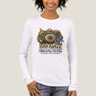 Navigiere Größe Die Richtung bestimmt das Schicksa Tri-Blend Shirt