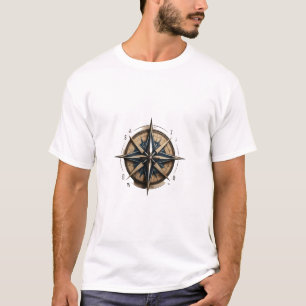 Navigieren Sie durch Ihre Reise: Compass Rose T -  T-Shirt