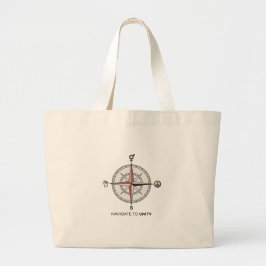 Navigieren Sie zu Unity Compass Tote Bag-Social Ju Jumbo Stoffbeutel