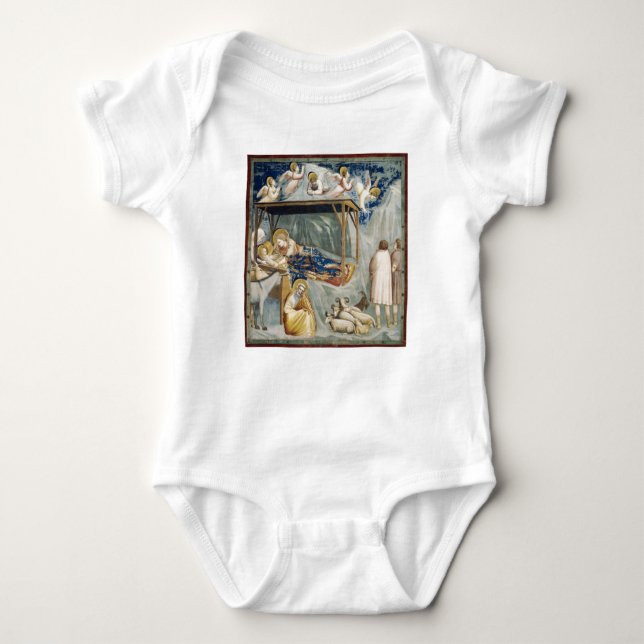 Navitity (Geburt Jesu Christi) (von Giotto) Baby Strampler (Vorderseite)