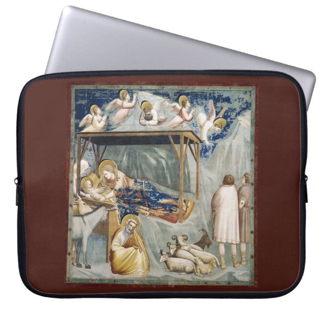 Navitity (Geburt Jesu Christi) (von Giotto) Laptopschutzhülle (Vorderseite)