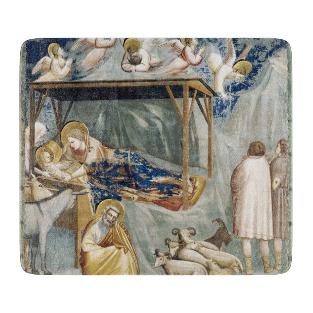 Navitity (Geburt Jesu Christi) (von Giotto) Schneidebrett (Vorderseite)