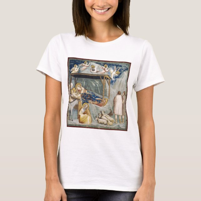 Navitity (Geburt Jesu Christi) (von Giotto) T-Shirt (Vorderseite)