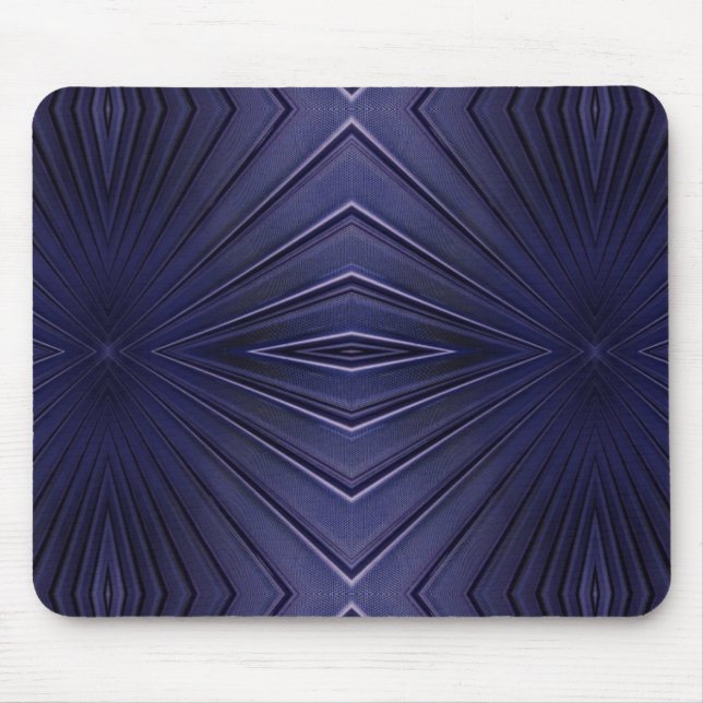 Navy Abstrakt Pattern Mousepad (Vorne)