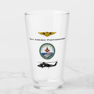Navy Aircrew Fotograf USS G.H. Bush mit Helm Glas