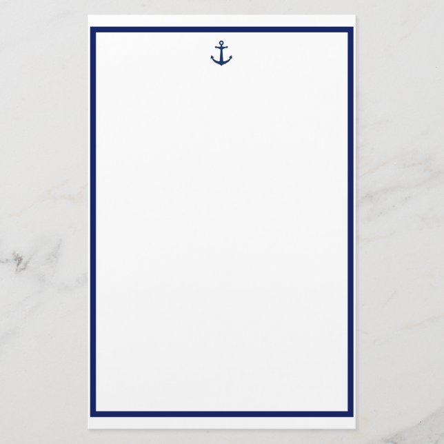 Navy Anchor Briefpapier (Vorderseite)