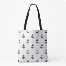 Navy Anchor Hund Tovel Bag