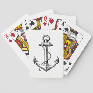 Navy Anchor Spielkarten