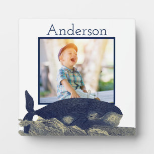 Navy Anchors windet Blue Nautic Foto Frame Fotoplatte