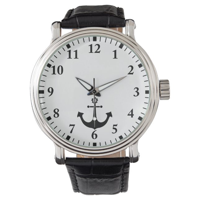 Navy-Anker Armbanduhr (Vorderseite)
