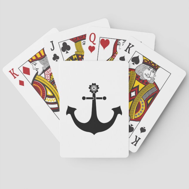 Navy-Anker Spielkarten (Rückseite)