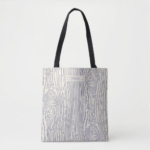 Navy Beige Holz Grain Abstraktes Muster