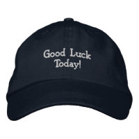 Navy bestickte Cap - Viel Glück Heute! Cotton Hat